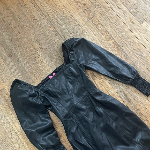 Betsy Johnson Leather Dress - Picture 2 of 5